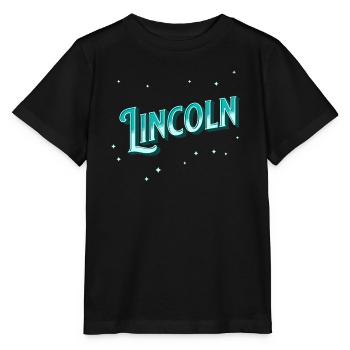 Lincoln Namen personalisiert - Stanley/Stella Kinder T-Shirt MINI CREATOR  - Schwarz - Vorne - Mikhail (115cm)