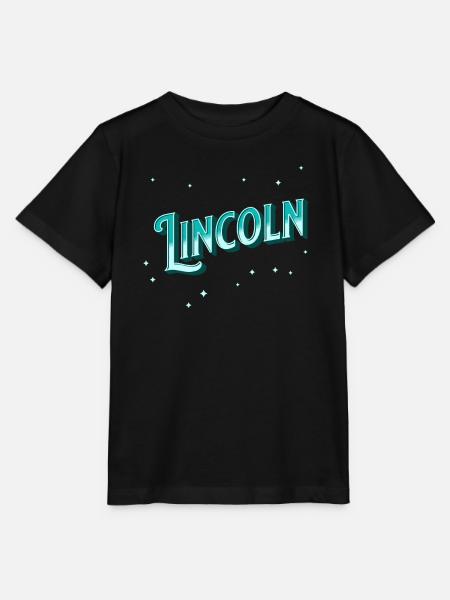 Lincoln Namen personalisiert - Stanley/Stella Kinder T-Shirt MINI CREATOR  - Schwarz