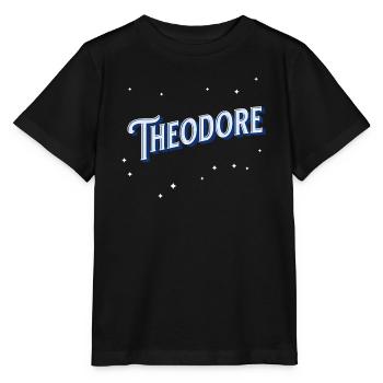 Theodore Namen personalisiert - Stanley/Stella Kinder T-Shirt MINI CREATOR  - Schwarz - Vorne - Mikhail (115cm)