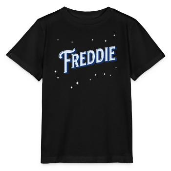 Freddie names personalized - Stanley/Stella MINI CREATOR Kids’ T-Shirt - black - Front - Mikhail (115cm)