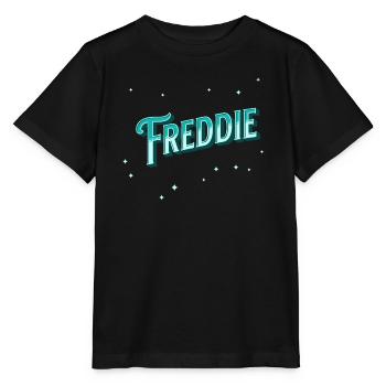 Freddie names personalized - Stanley/Stella MINI CREATOR Kids’ T-Shirt - black - Front - Mikhail (115cm)