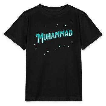 Nom de Mahomet personnalisé - T-shirt bio MINI CREATOR Stanley/Stella Enfant - noir - Devant - Mikhail (115cm)
