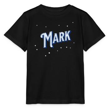 Mark Namen personalisiert - Stanley/Stella Kinder T-Shirt MINI CREATOR  - Schwarz - Vorne - Mikhail (115cm)
