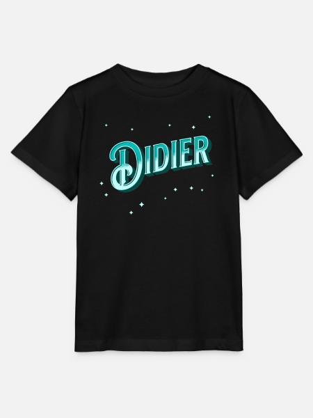 Didier Namen personalisiert - Stanley/Stella Kinder T-Shirt MINI CREATOR - Schwarz