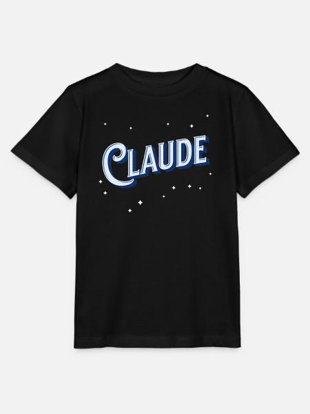 Claude Namen personalisiert - Stanley/Stella Kinder T-Shirt MINI CREATOR - Schwarz