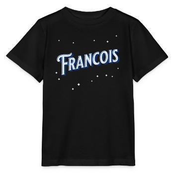 Le nom de François personnalisé - T-shirt bio MINI CREATOR Stanley/Stella Enfant - noir - Devant - Mikhail (115cm)