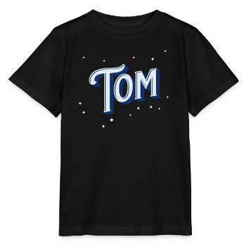 Le nom de Tom personnalisé - T-shirt bio MINI CREATOR Stanley/Stella Enfant - noir - Devant - Mikhail (115cm)