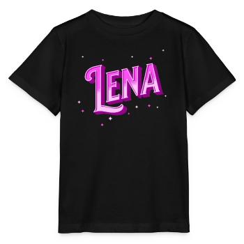 Le nom de Lena personnalisé - T-shirt bio MINI CREATOR Stanley/Stella Enfant - noir - Devant - Mikhail (115cm)
