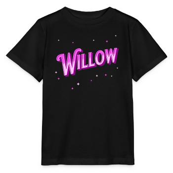 Nom de saule personnalisé - T-shirt bio MINI CREATOR Stanley/Stella Enfant - noir - Devant - Mikhail (115cm)
