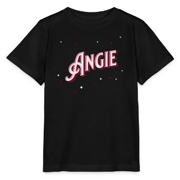 Prénom Angie personnalisé - T-shirt bio MINI CREATOR Stanley/Stella Enfant - noir - Devant - Mikhail (115cm)