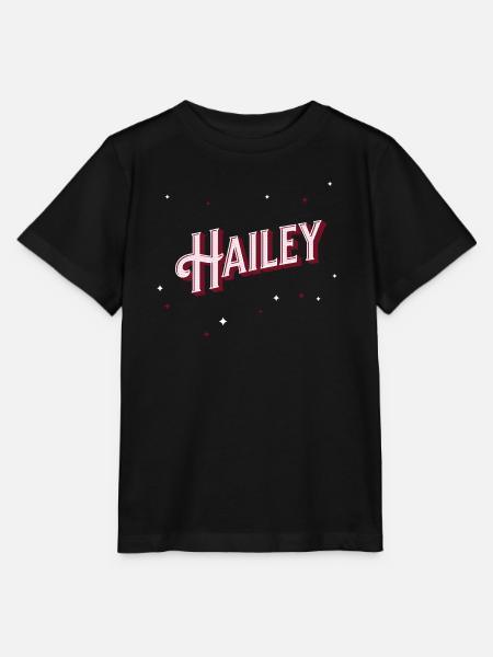 Hailey Namen personalisiert - Stanley/Stella Kinder T-Shirt MINI CREATOR - Schwarz