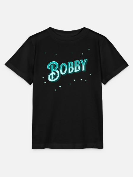 Bobby Namen personalisiert - Stanley/Stella Kinder T-Shirt MINI CREATOR - Schwarz