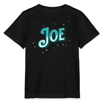Joe name personalized - Stanley/Stella MINI CREATOR Kids’ T-Shirt - black - Front - Mikhail (115cm)