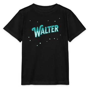 Nom Walter personnalisé - T-shirt bio MINI CREATOR Stanley/Stella Enfant - noir - Devant - Mikhail (115cm)