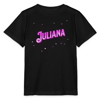 Juliana Namen personalisiert - Stanley/Stella Kinder T-Shirt MINI CREATOR  - Schwarz - Vorne - Mikhail (115cm)