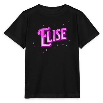 Elise nom personnalisé - T-shirt bio MINI CREATOR Stanley/Stella Enfant - noir - Devant - Mikhail (115cm)