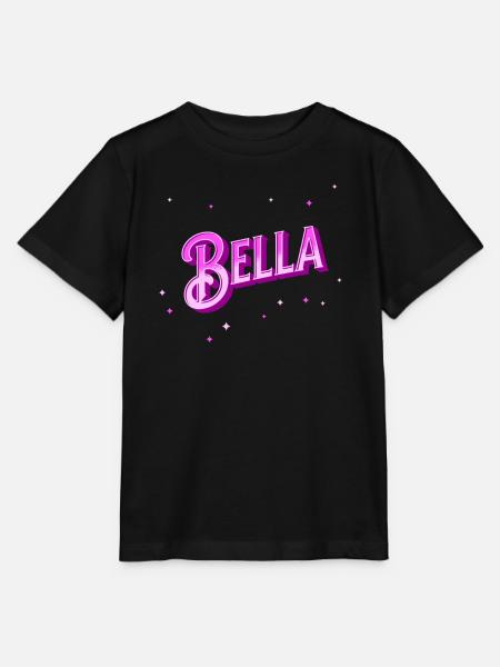 Bella Namen personalisiert - Stanley/Stella Kinder T-Shirt MINI CREATOR - Schwarz
