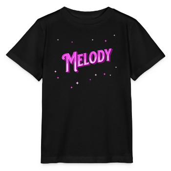 Melody name personalized - Stanley/Stella MINI CREATOR Kids’ T-Shirt - black - Front - Mikhail (115cm)