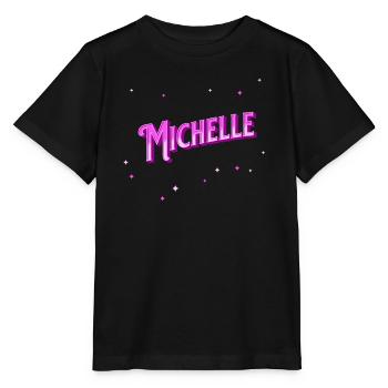 Michelle name personalized - Stanley/Stella MINI CREATOR Kids’ T-Shirt - black - Front - Mikhail (115cm)