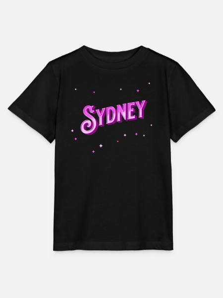 Sydney Namen personalisiert - Stanley/Stella Kinder T-Shirt MINI CREATOR  - Schwarz