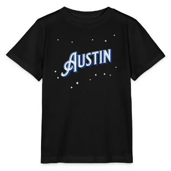 Nom Austin personnalisé - T-shirt bio MINI CREATOR Stanley/Stella Enfant - noir - Devant - Mikhail (115cm)