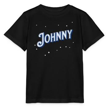 Johnny Namen personalisiert - Stanley/Stella Kinder T-Shirt MINI CREATOR  - Schwarz - Vorne - Mikhail (115cm)