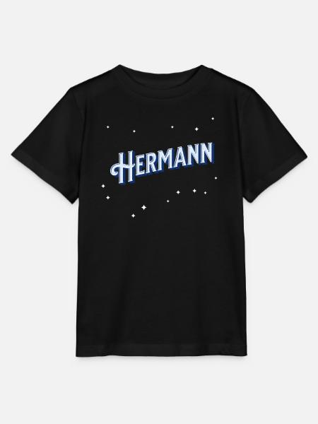 Hermann Namen personalisiert - Stanley/Stella Kinder T-Shirt MINI CREATOR  - Schwarz