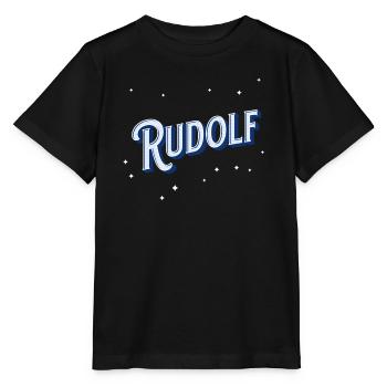 Rudolf name personalized - Stanley/Stella MINI CREATOR Kids’ T-Shirt - black - Front - Mikhail (115cm)