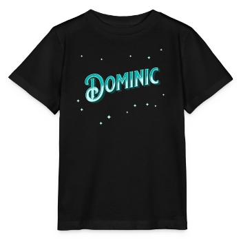 Dominic's name personalized - Stanley/Stella MINI CREATOR Kids’ T-Shirt - black - Front - Mikhail (115cm)