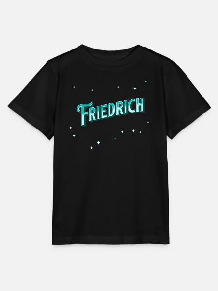 Friedrich Namen personalisiert - Stanley/Stella Kinder T-Shirt MINI CREATOR - Schwarz