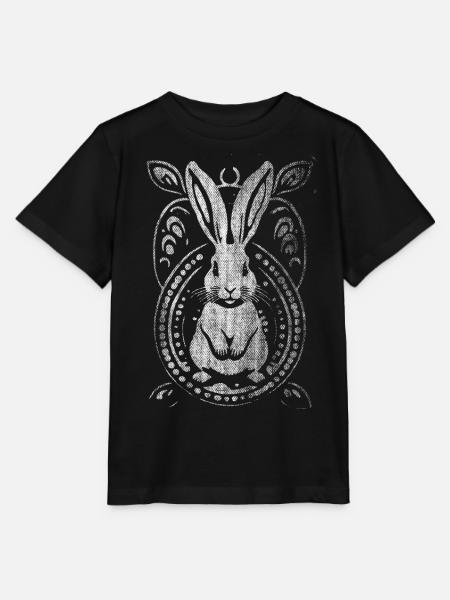 Retro Ostern Hase Häschen - Stanley/Stella Kinder T-Shirt MINI CREATOR - Schwarz