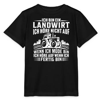 geschenk bauer ich bin ein landwirt - Stanley/Stella Kinder T-Shirt MINI CREATOR  - Schwarz - Vorne - Mikhail (115cm)