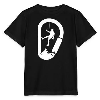 Mousqueton Climber - T-shirt bio MINI CREATOR Stanley/Stella Enfant - noir - Devant - Mikhail (115cm)