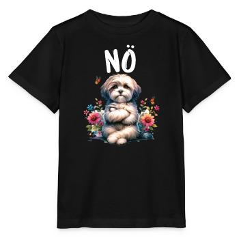 Havanese Lustiger Spruch Nö für Hundeliebhaber - Stanley/Stella Kinder T-Shirt MINI CREATOR  - Schwarz - Vorne - Mikhail (115cm)