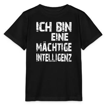 L’IA dit que je suis une intelligence puissante - T-shirt bio MINI CREATOR Stanley/Stella Enfant - noir - Devant - Mikhail (115cm)