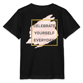 Selbstbewußtsein Motivation Selbstvertrauen Liebe - Stanley/Stella Kinder T-Shirt MINI CREATOR  - Schwarz - Vorne - Mikhail (115cm)