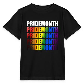 Mois de la Gay Pride - T-shirt bio MINI CREATOR Stanley/Stella Enfant - noir - Devant - Mikhail (115cm)