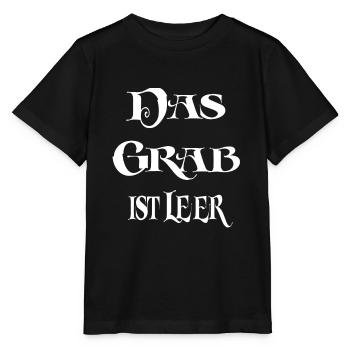 The grave is empty - Stanley/Stella MINI CREATOR Kids’ T-Shirt - black - Front - Mikhail (115cm)