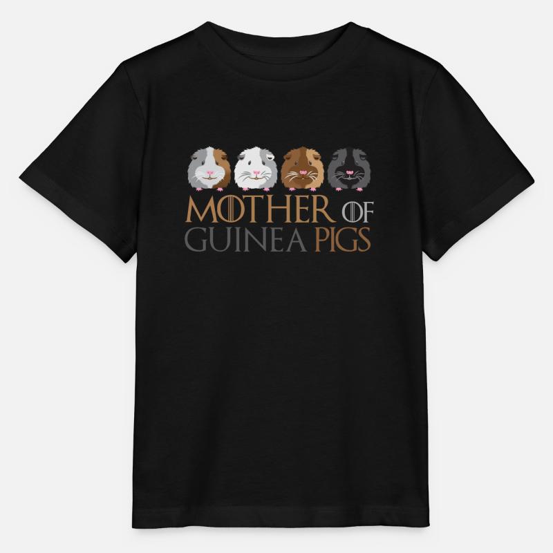 Mère de cochon d'inde - T-shirt bio MINI CREATOR Stanley/Stella Enfant - noir