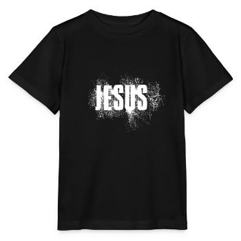 Jésus-Christ - T-shirt bio MINI CREATOR Stanley/Stella Enfant - noir - Devant - Mikhail (115cm)