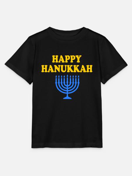 HAPPY HANUKKAH - Stanley/Stella Kinder T-Shirt MINI CREATOR  - Schwarz