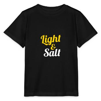 Licht und Salz Christliche Kleidung - Stanley/Stella Kinder T-Shirt MINI CREATOR  - Schwarz - Vorne - Mikhail (115cm)