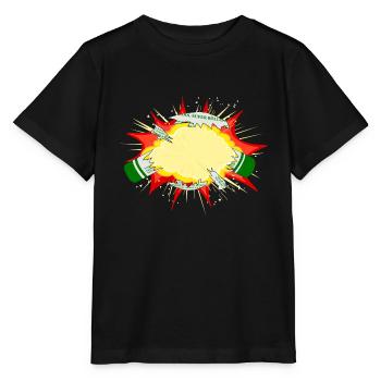 Böller Explodiert Feuerwerk Pyro - Stanley/Stella Kinder T-Shirt MINI CREATOR  - Schwarz - Vorne - Mikhail (115cm)