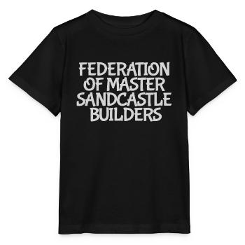 Master Sandcastle Builders – Für kleine Baumeister - Stanley/Stella Kinder T-Shirt MINI CREATOR  - Schwarz - Vorne - Mikhail (115cm)