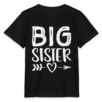 Big Sister - sister - Stanley/Stella MINI CREATOR Kids’ T-Shirt - black - Front - Mikhail (115cm)