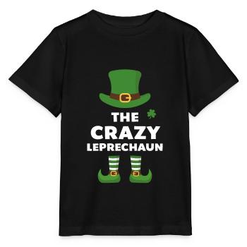 Le Crazy Leprechaun - T-shirt bio MINI CREATOR Stanley/Stella Enfant - noir - Devant - Mikhail (115cm)