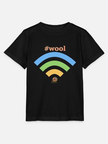 wifi wool - Stanley/Stella Kinder T-Shirt MINI CREATOR - Schwarz
