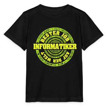 Gift for Computer Scientist - Stanley/Stella MINI CREATOR Kids’ T-Shirt - black - Front - Mikhail (115cm)