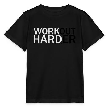 Work hard - T-shirt bio MINI CREATOR Stanley/Stella Enfant - noir - Devant - Mikhail (115cm)