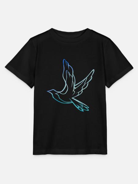 Vögel - Stanley/Stella Kinder T-Shirt MINI CREATOR - Schwarz